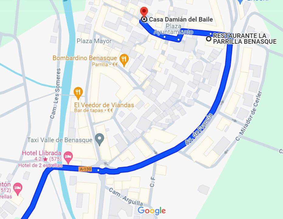 Casa Damian Del Baile Apartamentos Benasque Zewnętrze zdjęcie